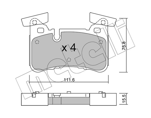 Remblokset Metelli 22-1199-0