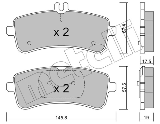 Remblokset Metelli 22-1200-0