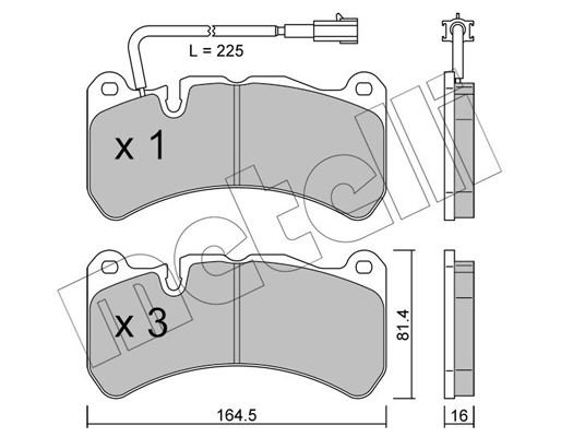 Remblokset Metelli 22-1201-0