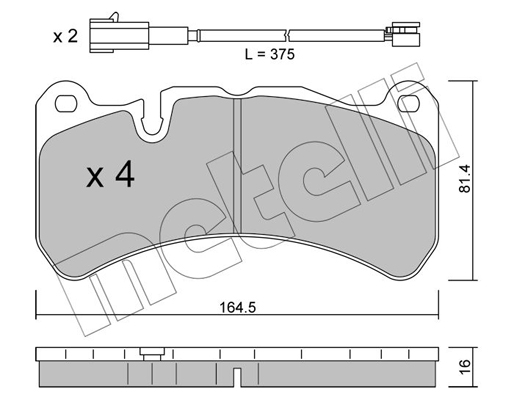 Remblokset Metelli 22-1201-1