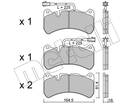 Remblokset Metelli 22-1201-2