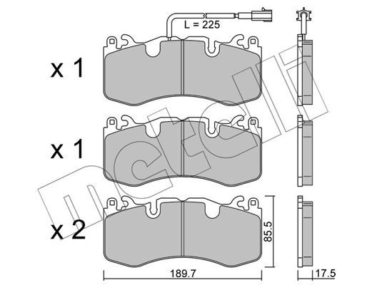 Remblokset Metelli 22-1202-0