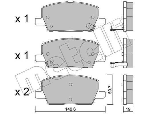 Remblokset Metelli 22-1212-0