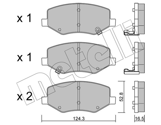 Remblokset Metelli 22-1216-0