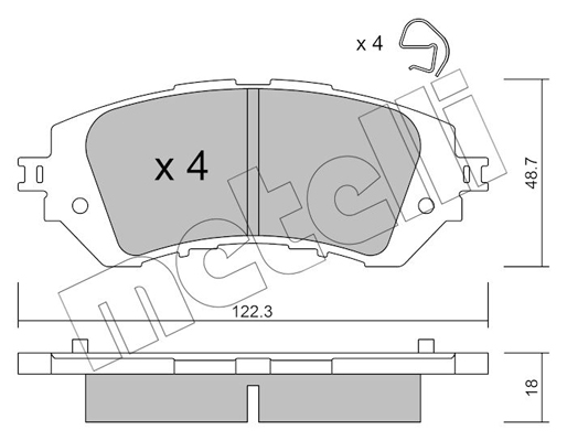 Remblokset Metelli 22-1219-0