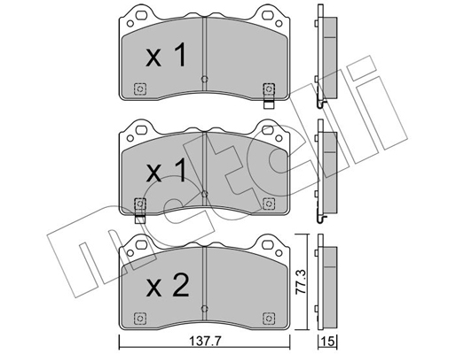 Remblokset Metelli 22-1220-0