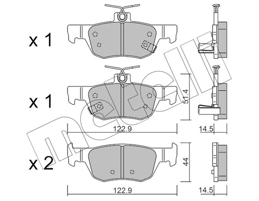 Remblokset Metelli 22-1226-0