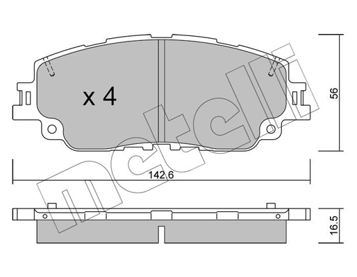 Remblokset Metelli 22-1227-0