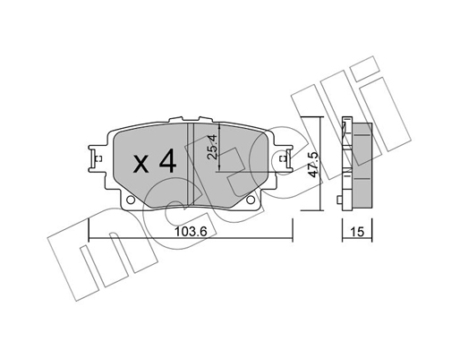 Remblokset Metelli 22-1229-0