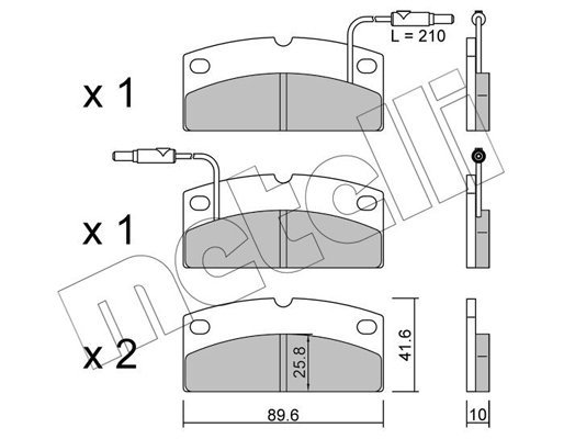 Remblokset Metelli 22-1231-0