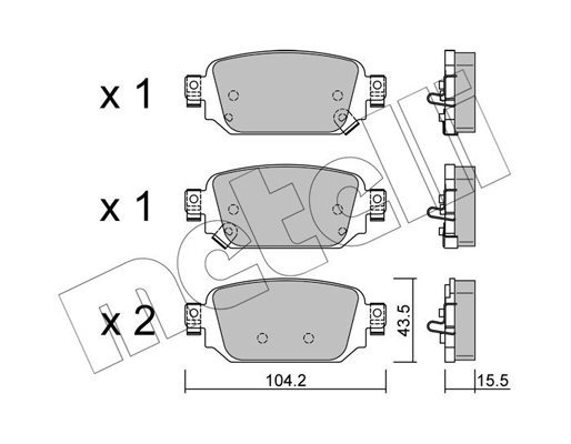 Remblokset Metelli 22-1238-0