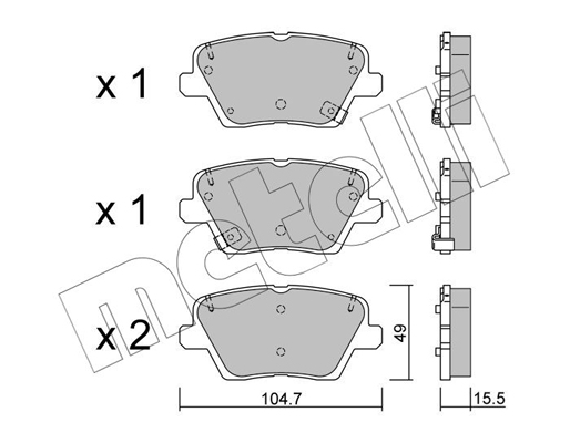 Remblokset Metelli 22-1243-0