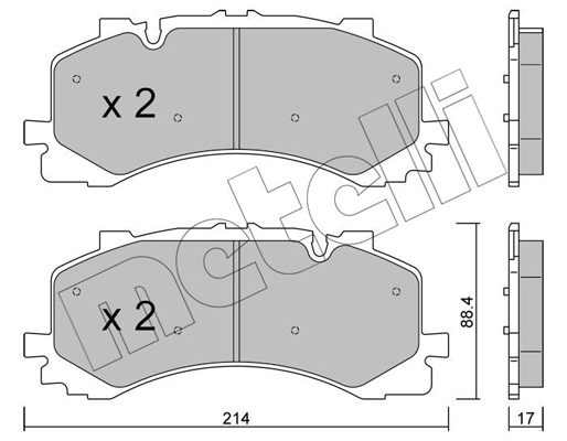 Remblokset Metelli 22-1252-0