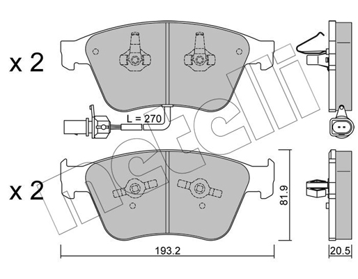 Remblokset Metelli 22-1253-0