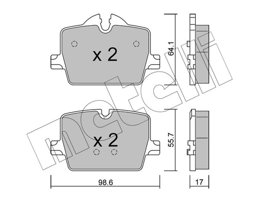 Remblokset Metelli 22-1265-0