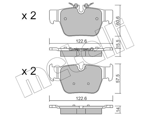 Remblokset Metelli 22-1267-0