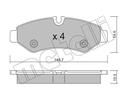 Remblokset Metelli 22-1275-0