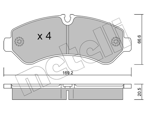 Remblokset Metelli 22-1276-0
