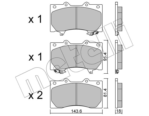 Remblokset Metelli 22-1279-0