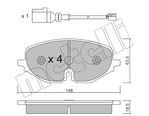 Remblokset Metelli 22-1280-0