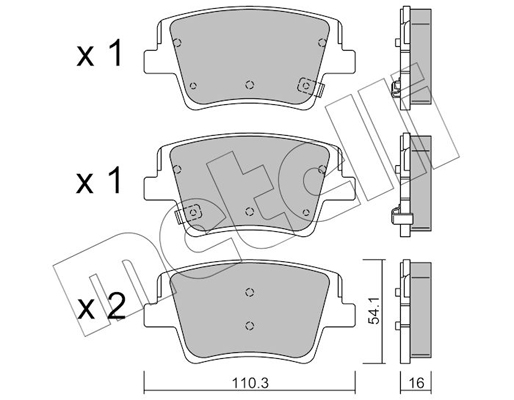 Remblokset Metelli 22-1284-0