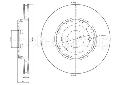 Remschijven Metelli 23-0467C