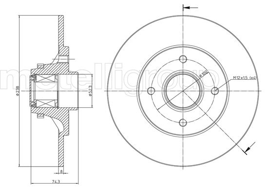Remschijven Metelli 23-0516