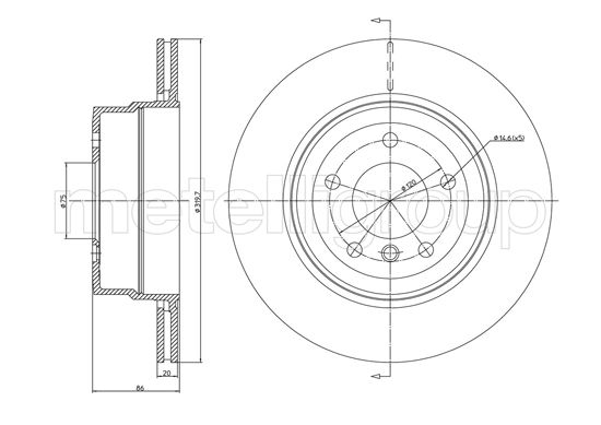 Remschijven Metelli 23-1115C