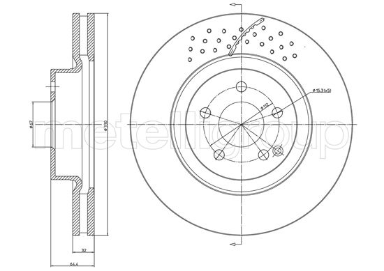 Remschijven Metelli 23-1689FC