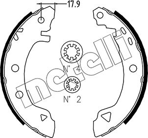 Remschoen set Metelli 53-0001