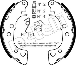 Remschoen set Metelli 53-0021K