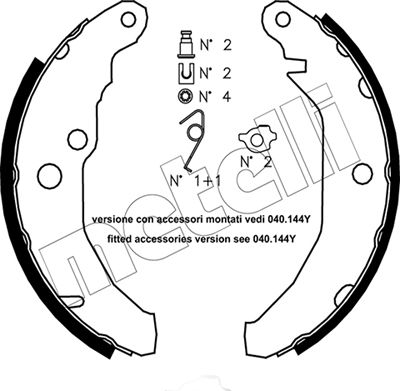 Remschoen set Metelli 53-0111K