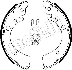 Remschoen set Metelli 53-0149