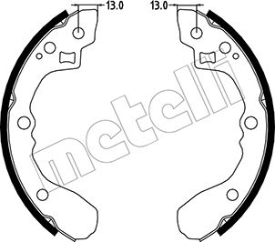 Remschoen set Metelli 53-0220