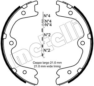 Remschoen set Metelli 53-0297K