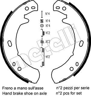 Remschoen set Metelli 53-0373K