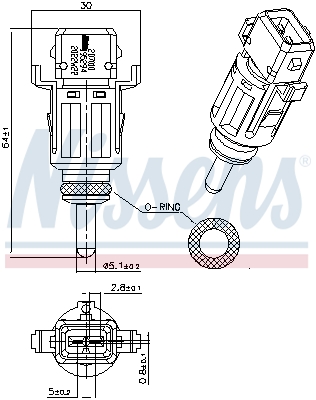 Nissens Temperatuursensor 207010