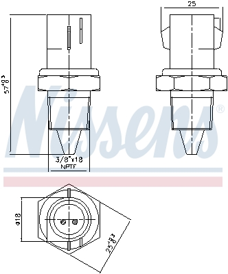 Nissens Temperatuursensor 207012