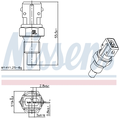 Nissens Temperatuursensor 207014