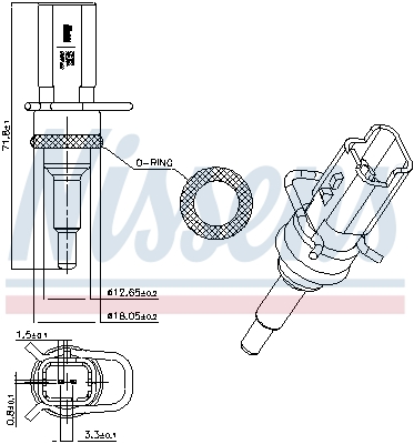 Nissens Temperatuursensor 207018