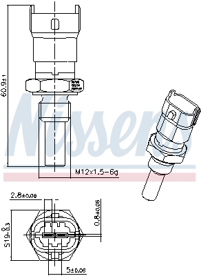 Nissens Temperatuursensor 207019