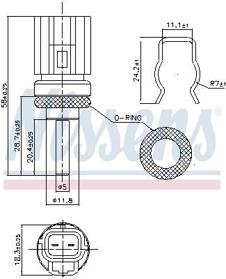 Nissens Temperatuursensor 207020