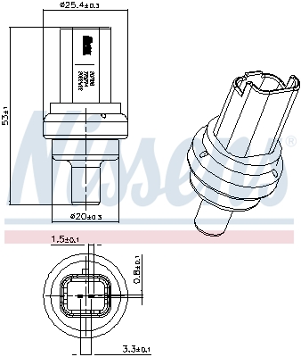 Nissens Temperatuursensor 207021