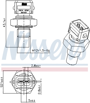 Nissens Temperatuursensor 207023