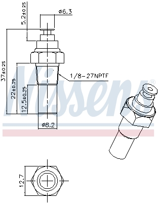 Nissens Temperatuursensor 207036