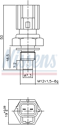 Nissens Temperatuursensor 207043