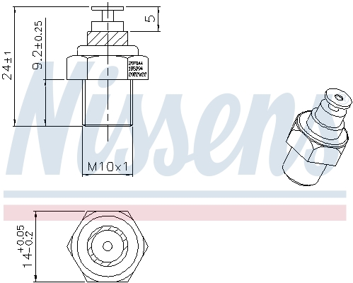 Nissens Temperatuursensor 207044