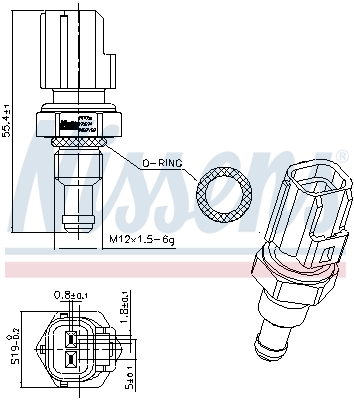 Nissens Temperatuursensor 207056