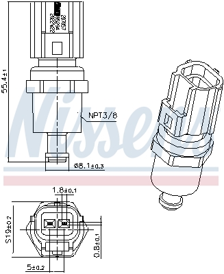 Nissens Temperatuursensor 207057