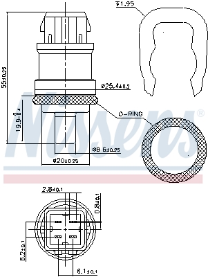 Nissens Temperatuursensor 207061